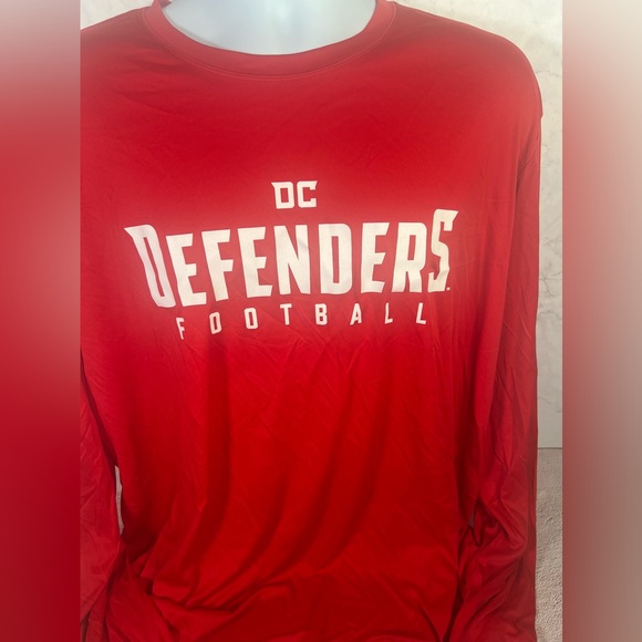 Football DC Defenders Performance Long Sleeve Shirt Size 2X Large - Picture 6 of 9